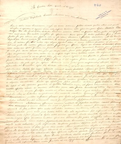 Inviato a Jefferson da Farmer con la sua lettera del 4 ottobre da John Farmer